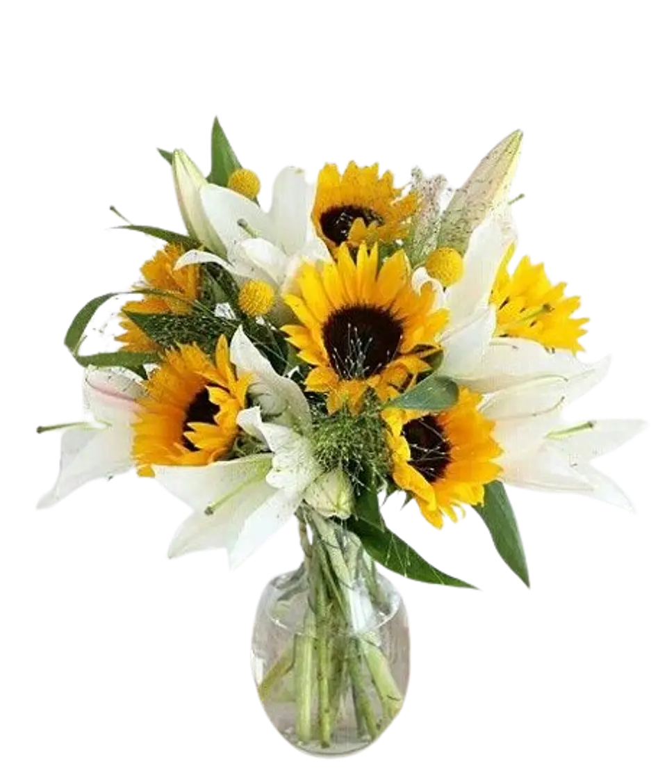Ramo de Girasol y Lirios 1