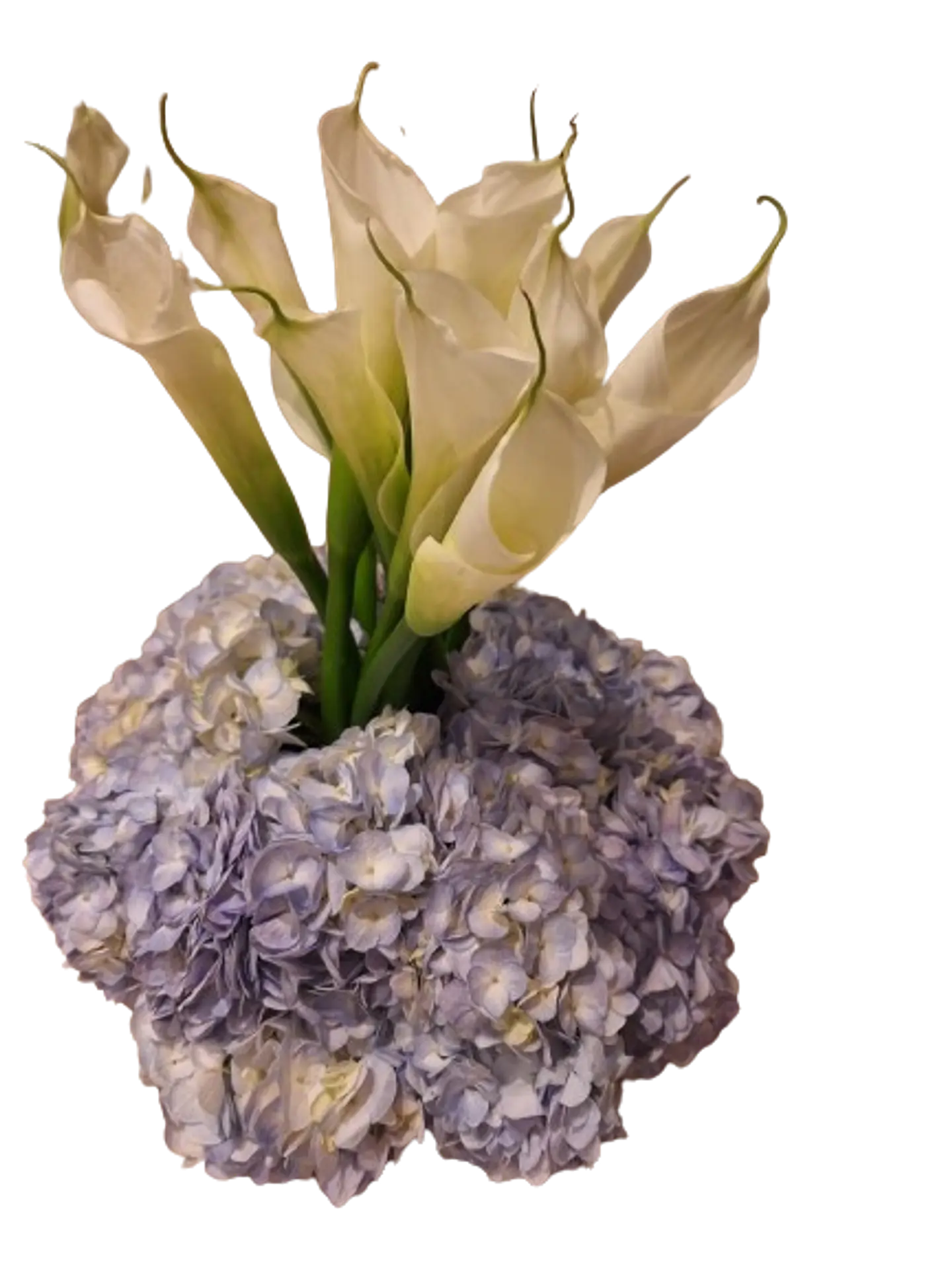 Arreglo de Cartuchos y Hortensias 1