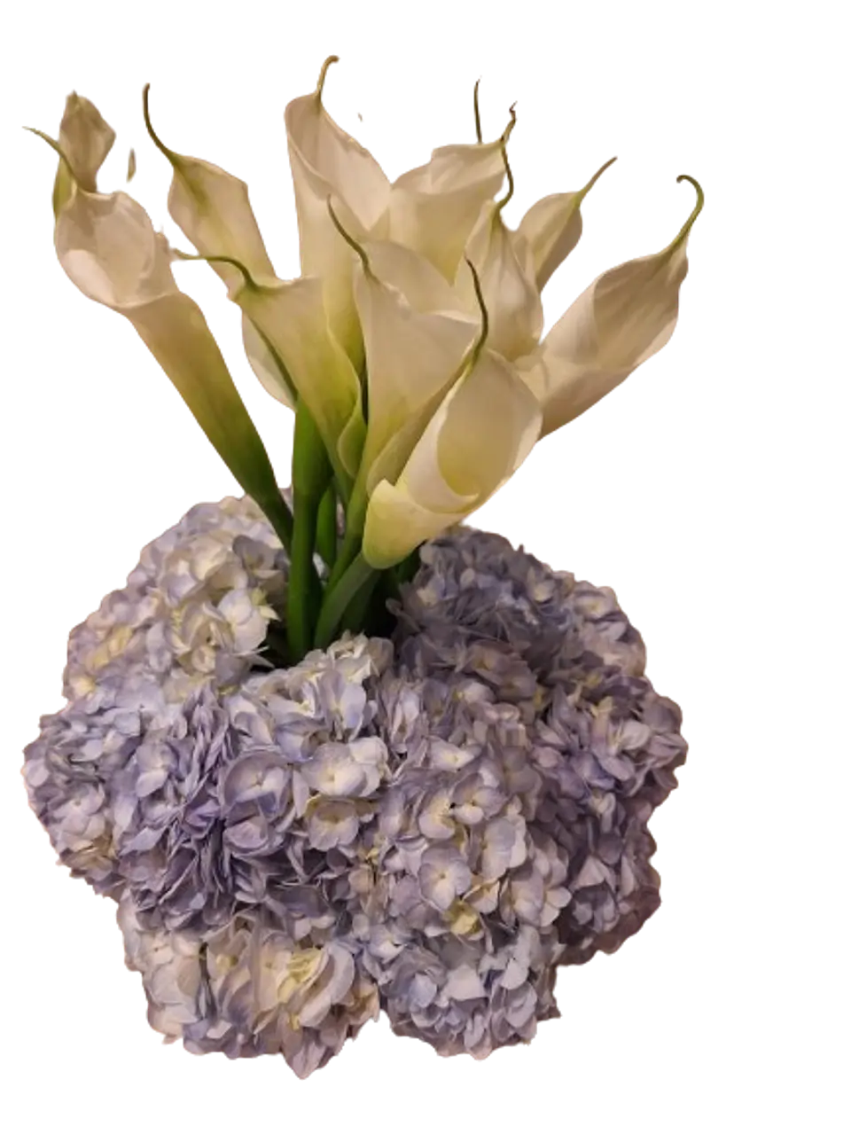Arreglo de Cartuchos y Hortensias 1