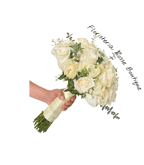 Ramo Novia de 24 Rosas Blancas