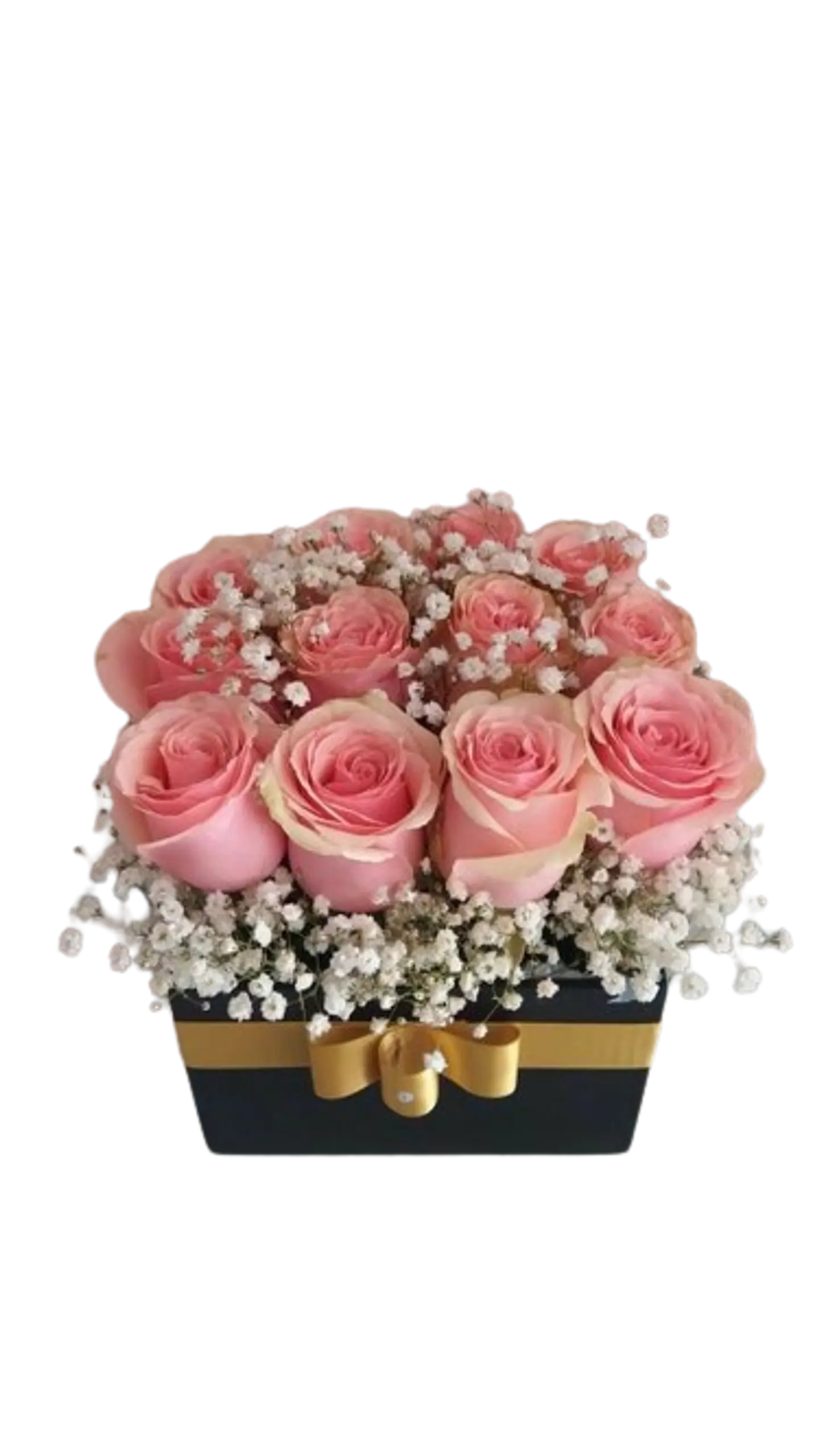 Caja con 12 Rosas Rosadas 1