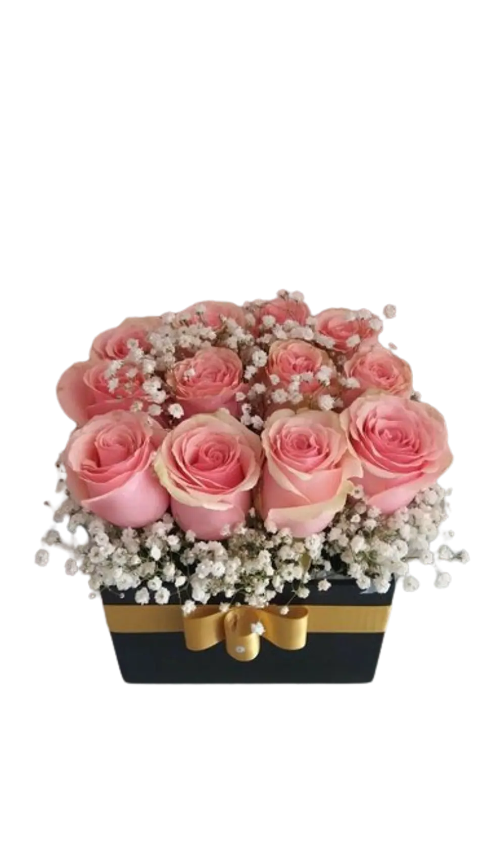 Caja con 12 Rosas Rosadas 1