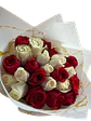 Bouquets de 24 Rosas Rojas y Blancas - Miniatura 2