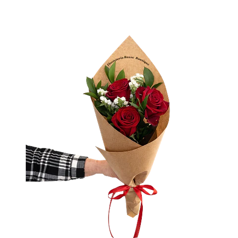 Bouquet de 3 Rosas Rojas