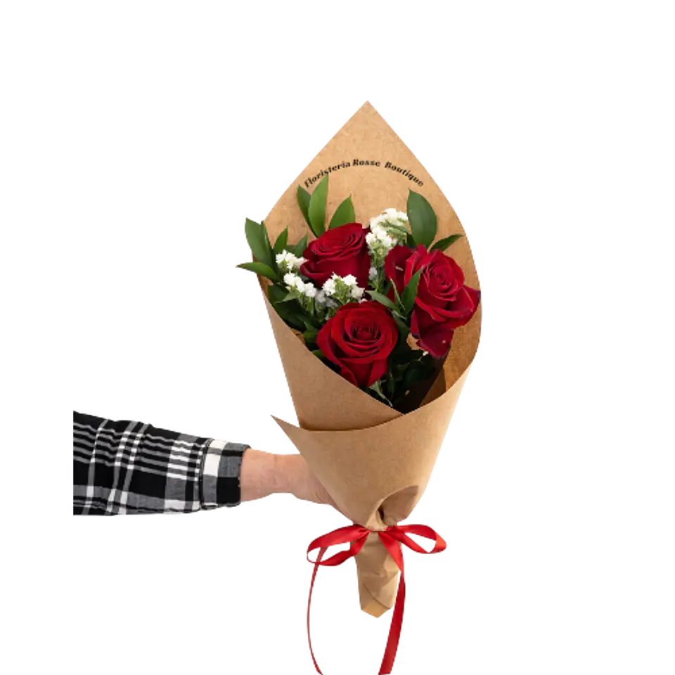 Bouquet de 3 Rosas Rojas 1