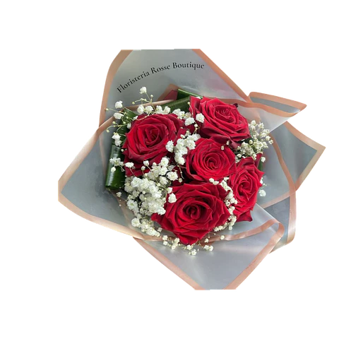 Bouquet de 5 Rosas Rojas