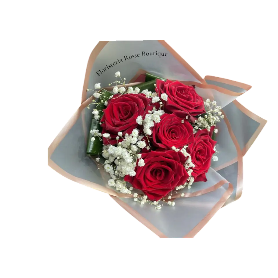 Bouquet de 5 Rosas Rojas 1