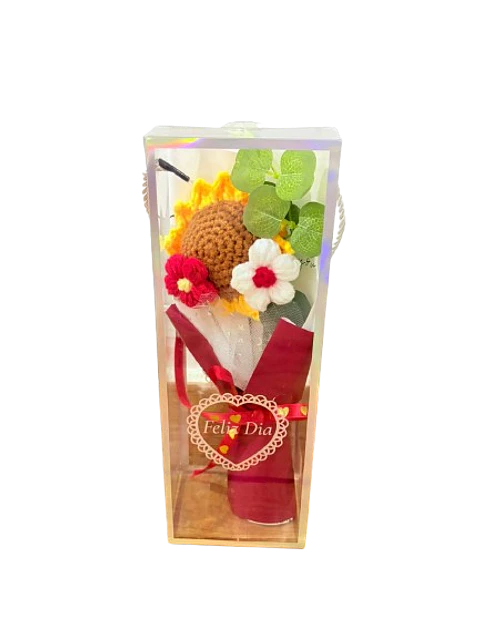 Girasol Crochet en Caja