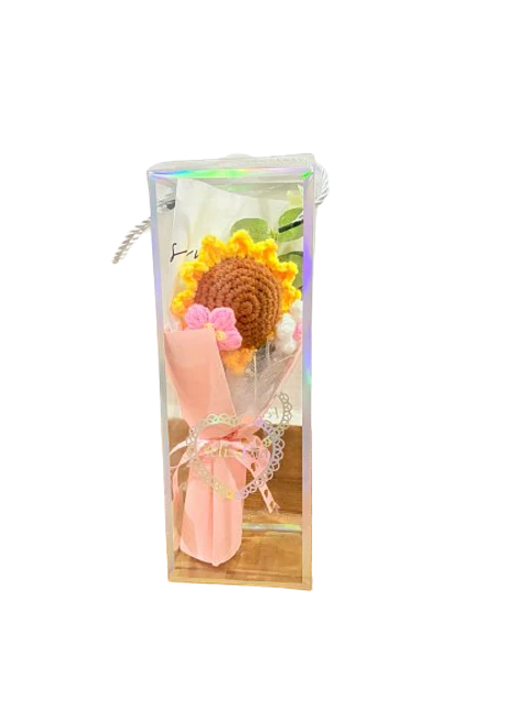 Girasol Crochet en Caja