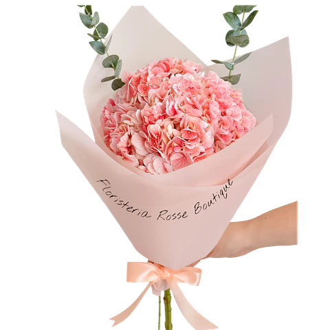 Bouquet de 3 Hortensias Rosada