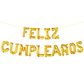 Letrero de Globos Feliz Cumpleaños en Cursiva - Miniatura 2