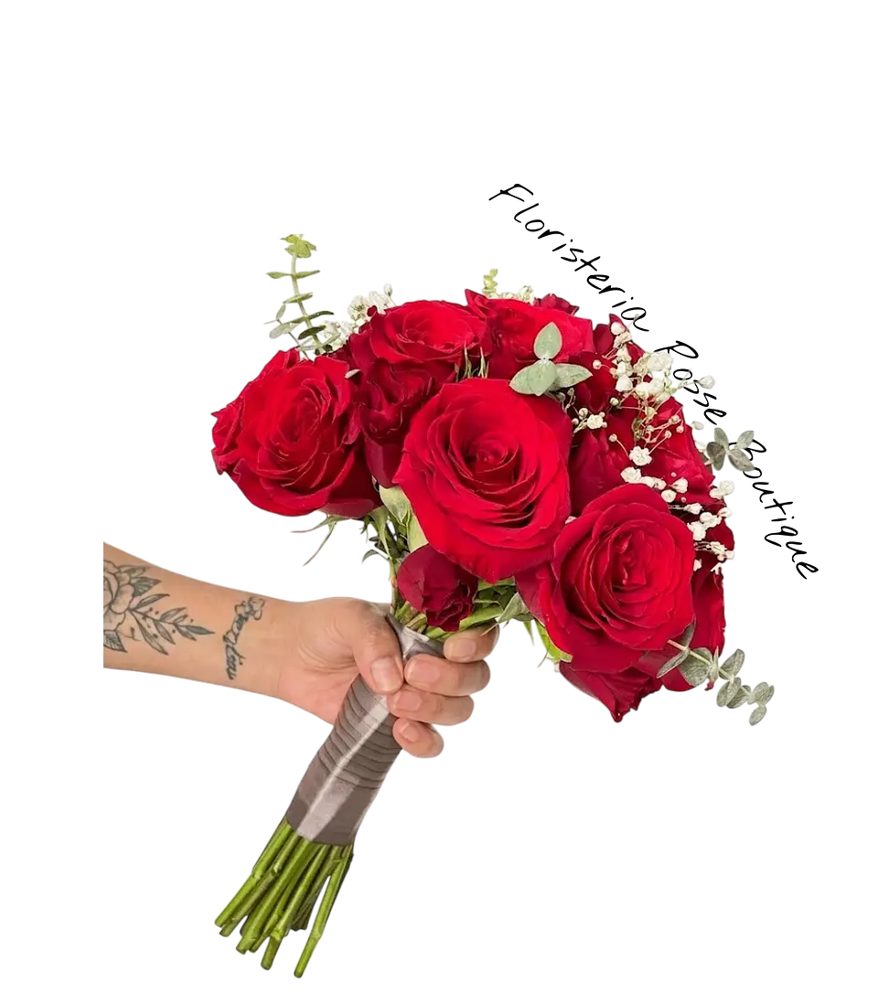Ramo Novia Rojo de 20 Rosas Rojas 1