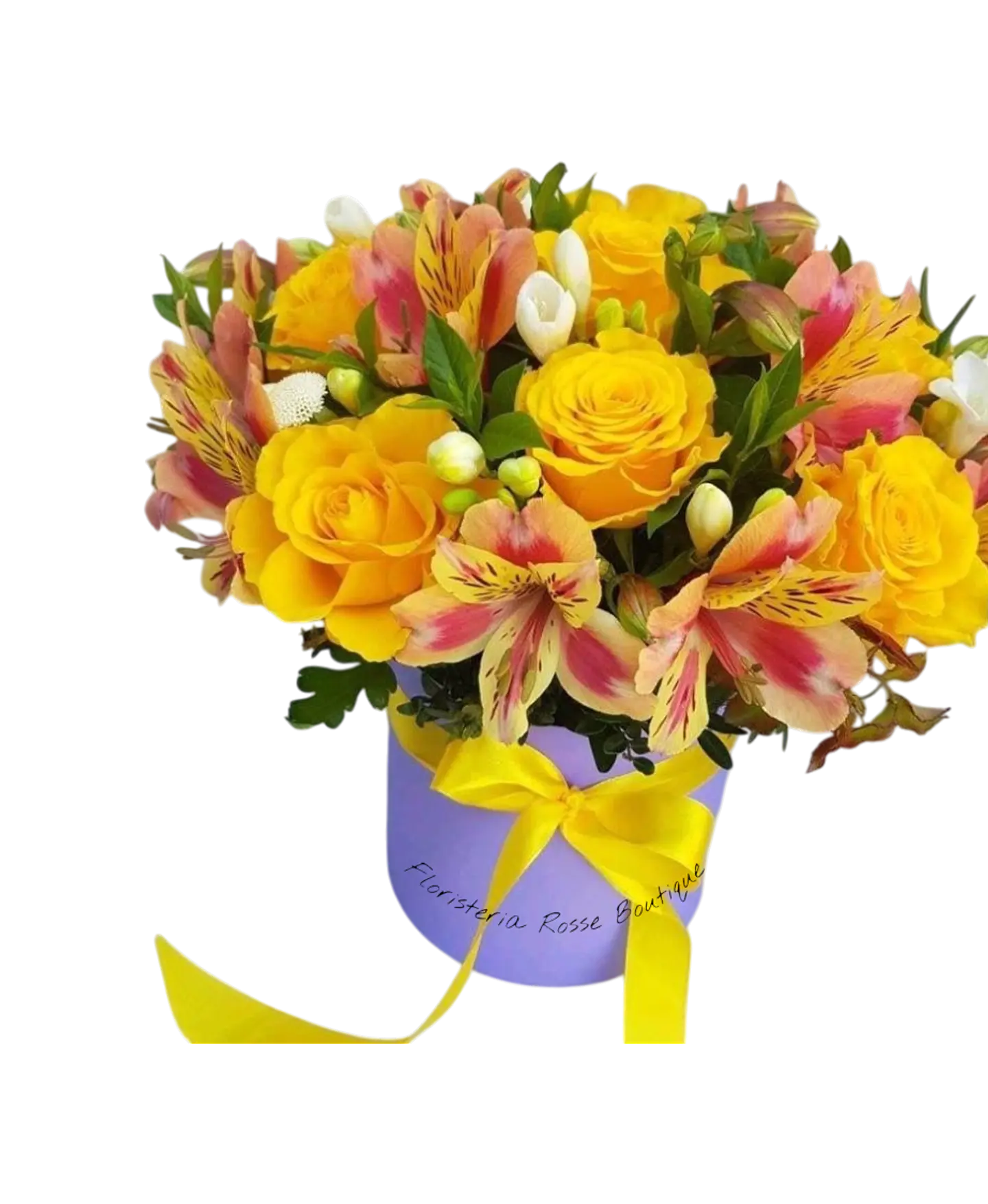 Arreglo de Rosas Amarillas y Astromelias 1