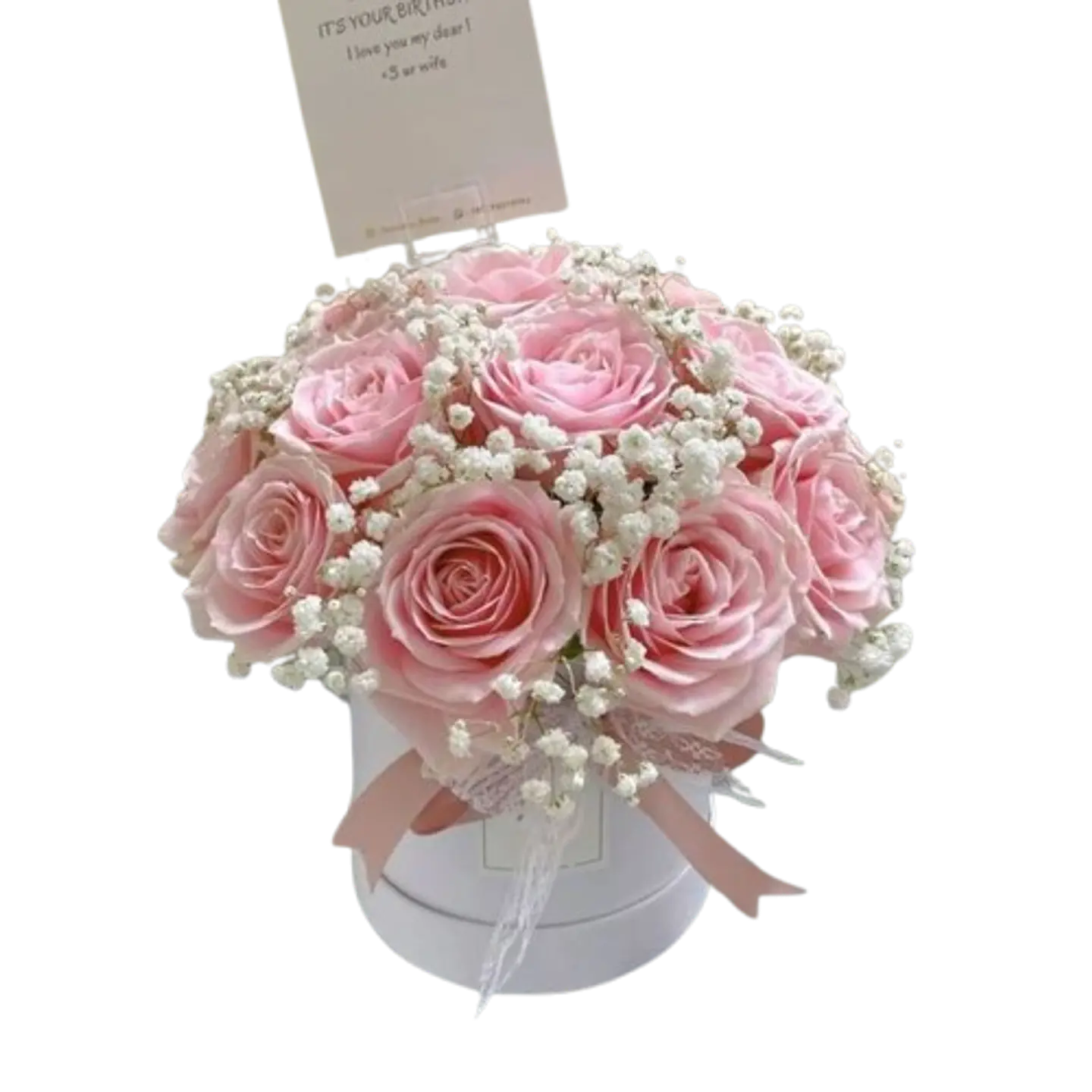 Caja de 12 Rosas Rosadas 1