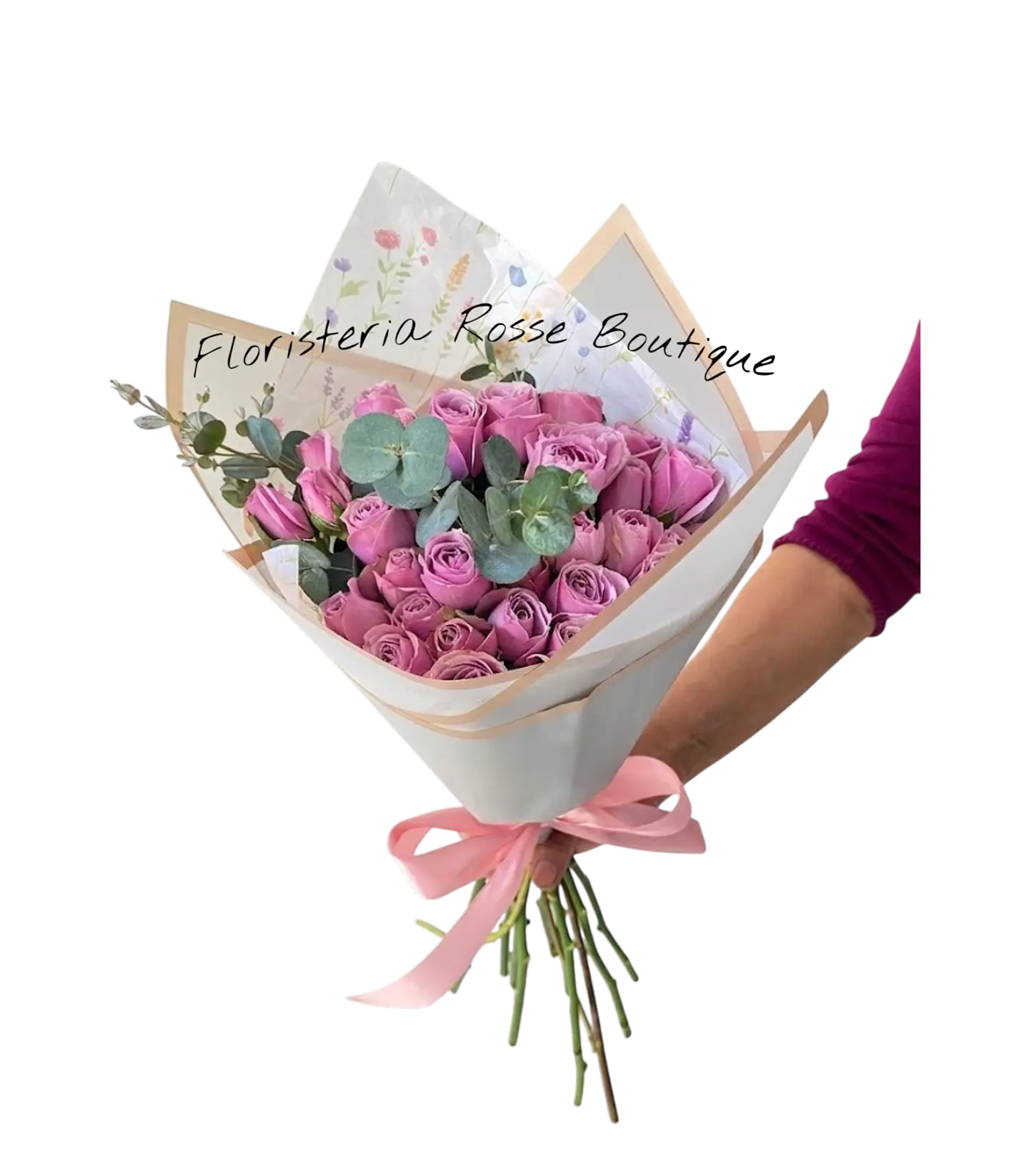 Bouquet de 24 Rosas Moradas o Lilas 1
