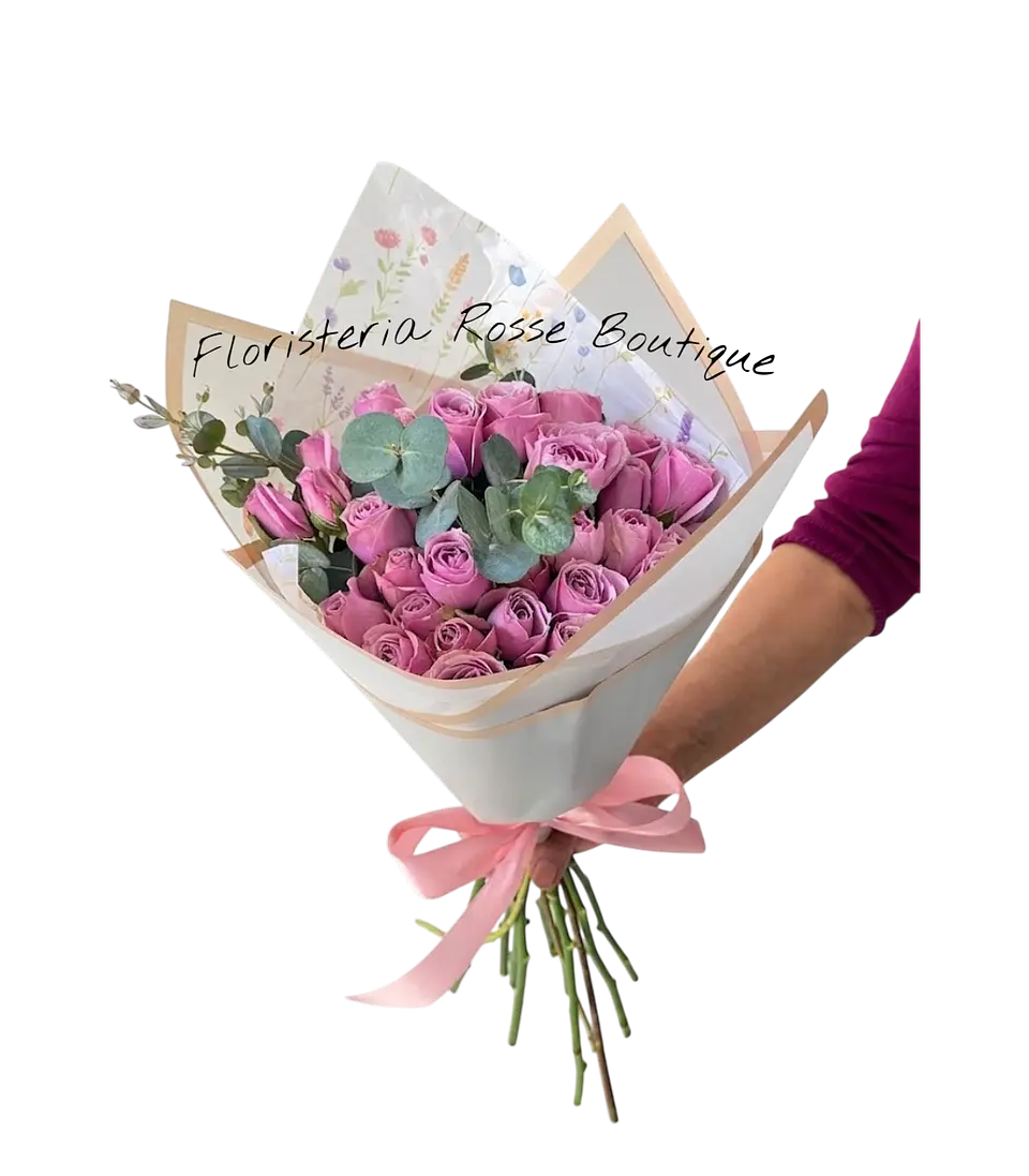 Bouquet de 24 Rosas Moradas o Lilas 1