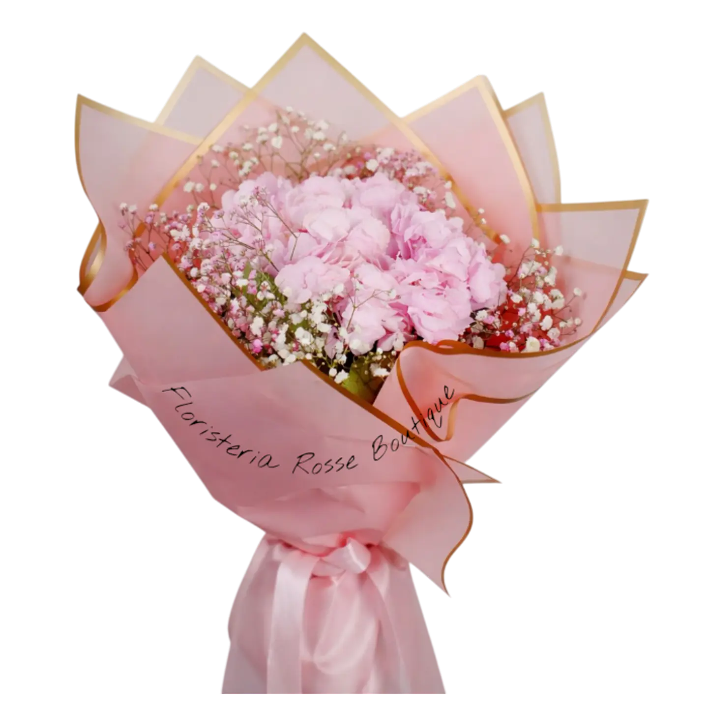 Bouquet de Unidad de Hortensia Rosada 1