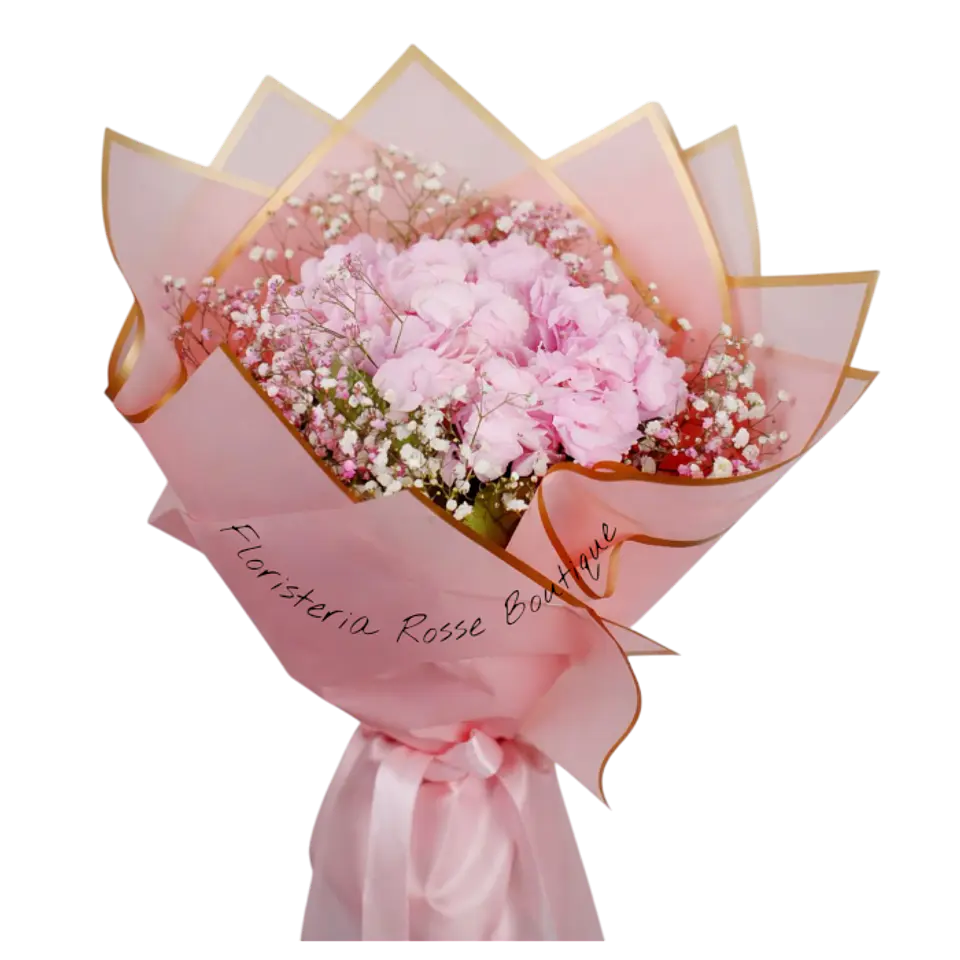 Bouquet de Unidad de Hortensia Rosada 1