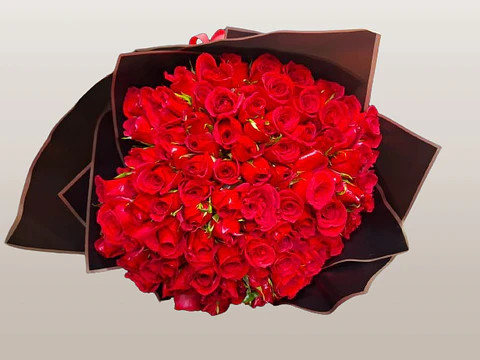 Bouquet de 120 Rosas Rojas