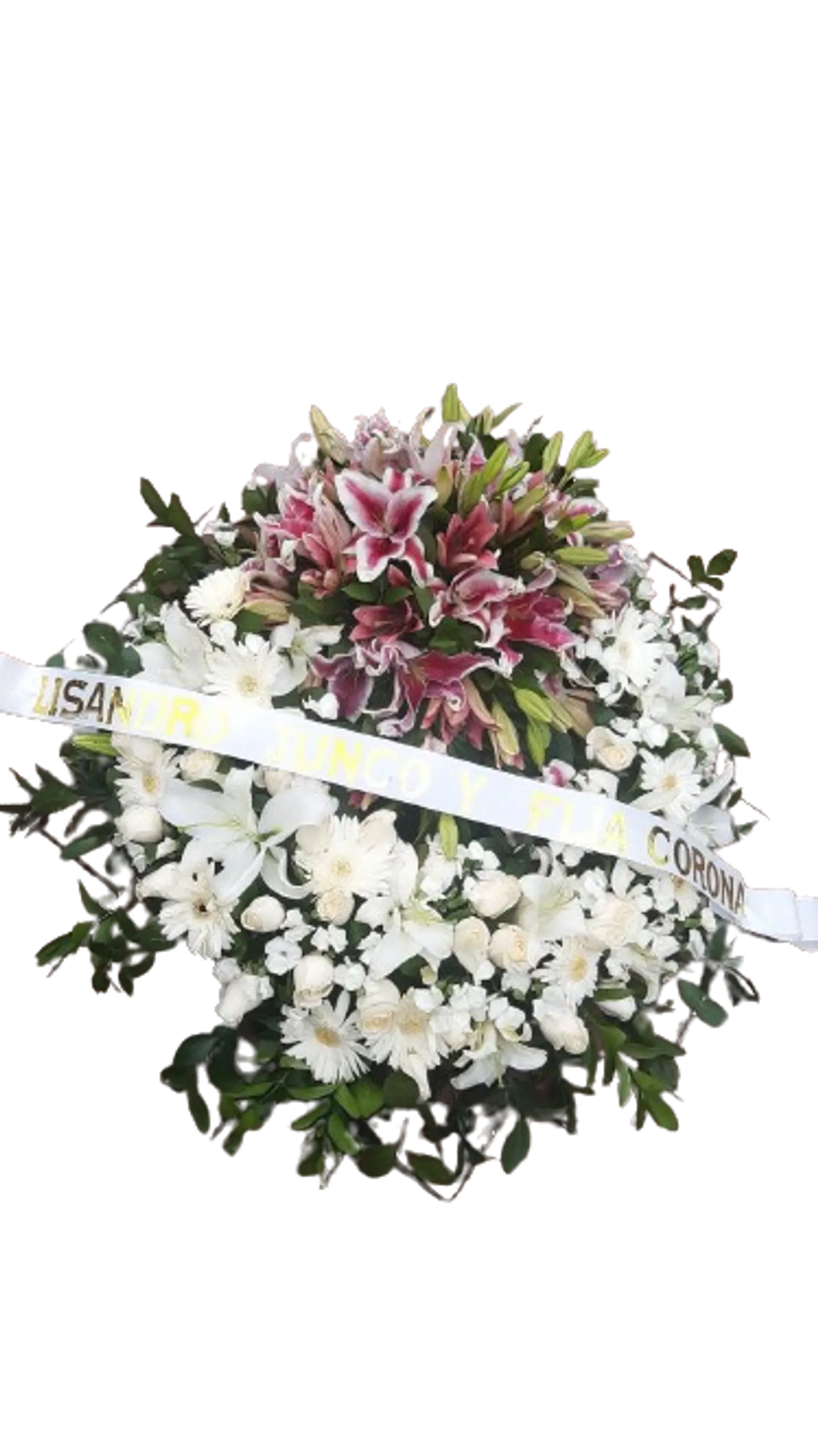 Corona Fúnebre con Lirios 1