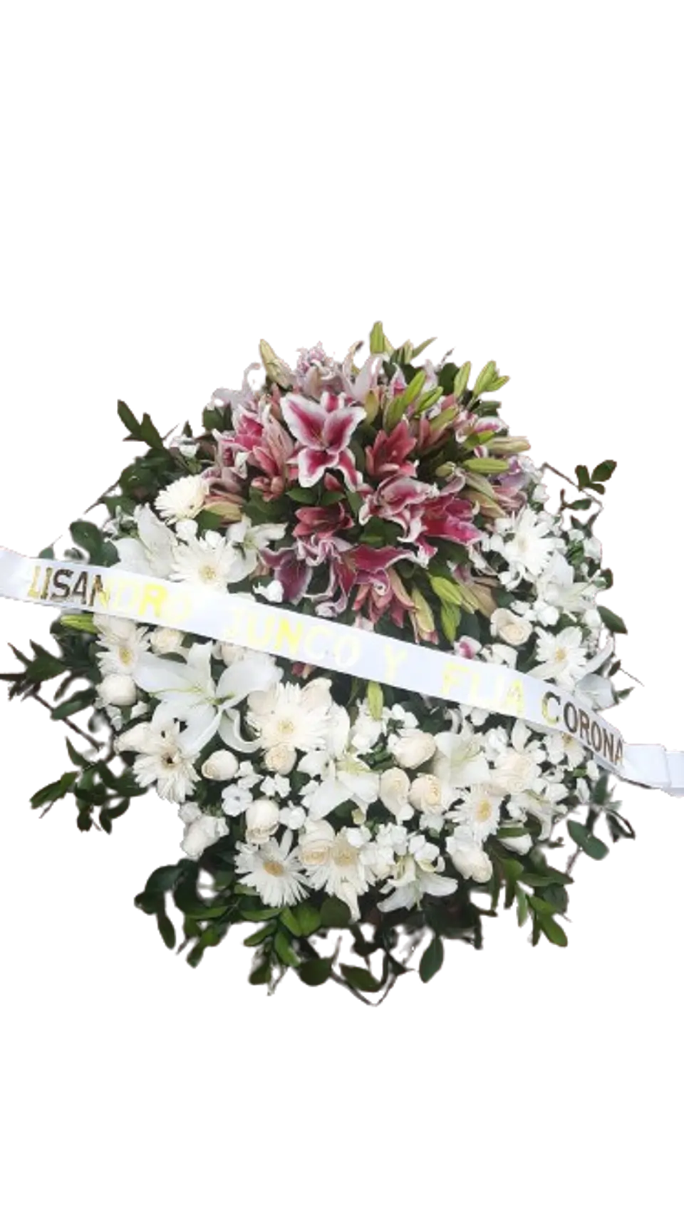 Corona Fúnebre con Lirios 1