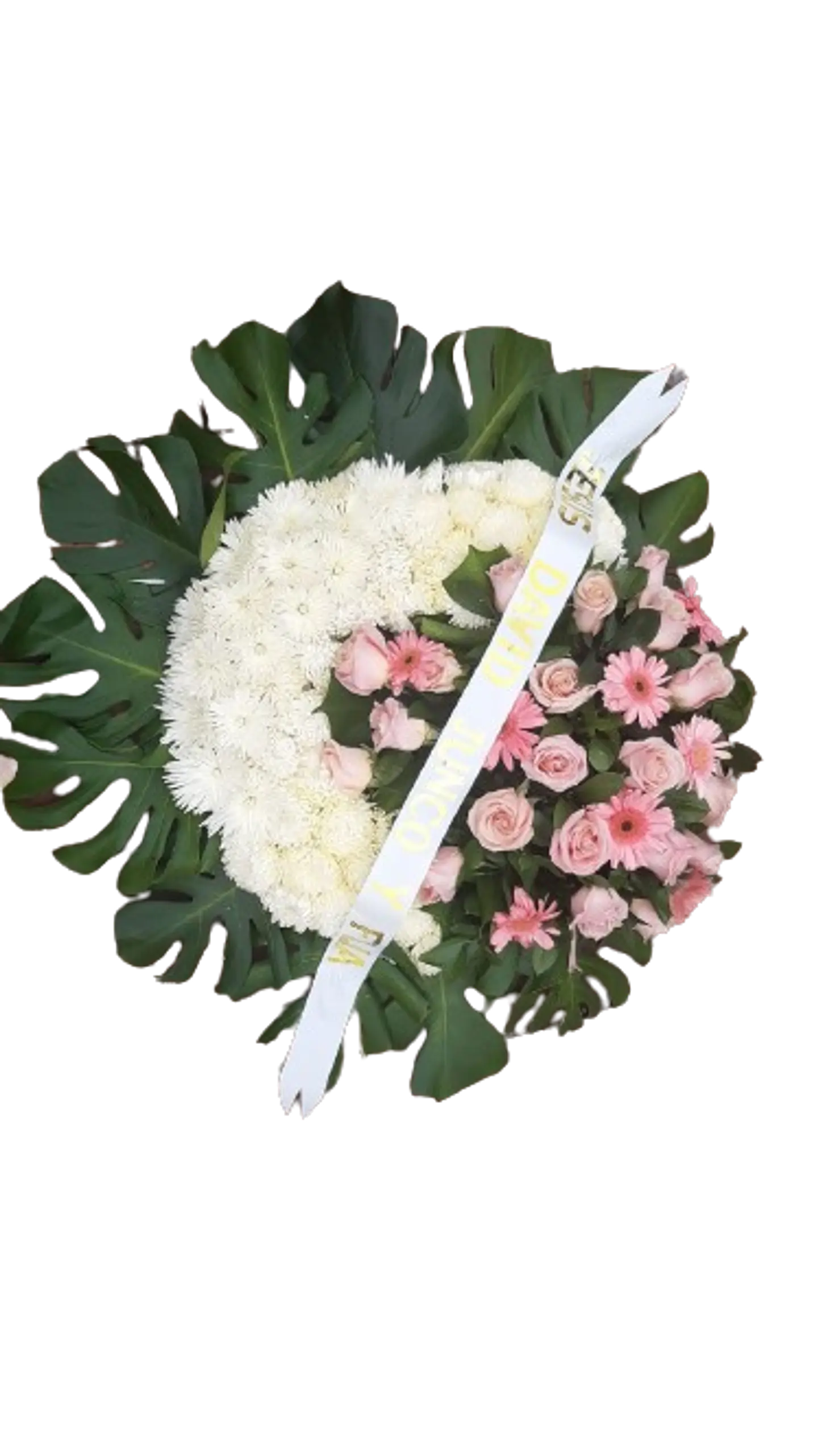 Corona Fúnebre Rosa Rosa 1