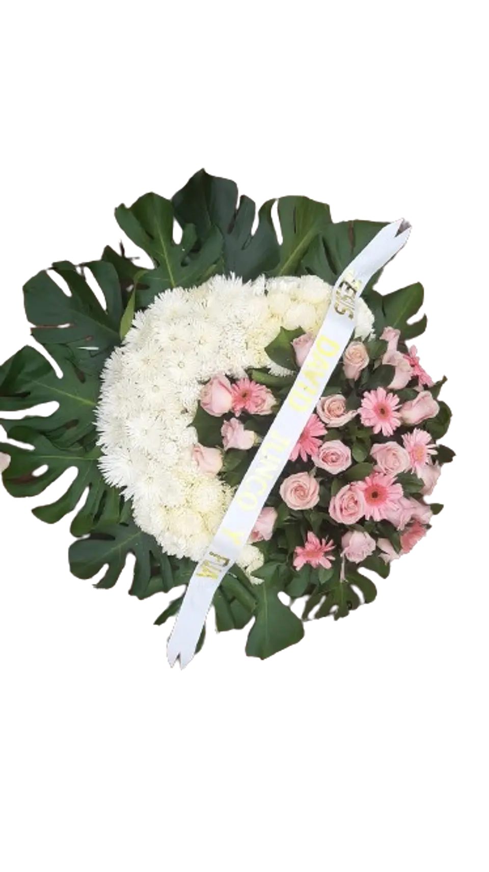 Corona Fúnebre Rosa Rosa 1
