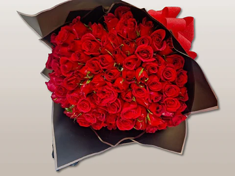 Bouquet de 120 Rosas Rojas