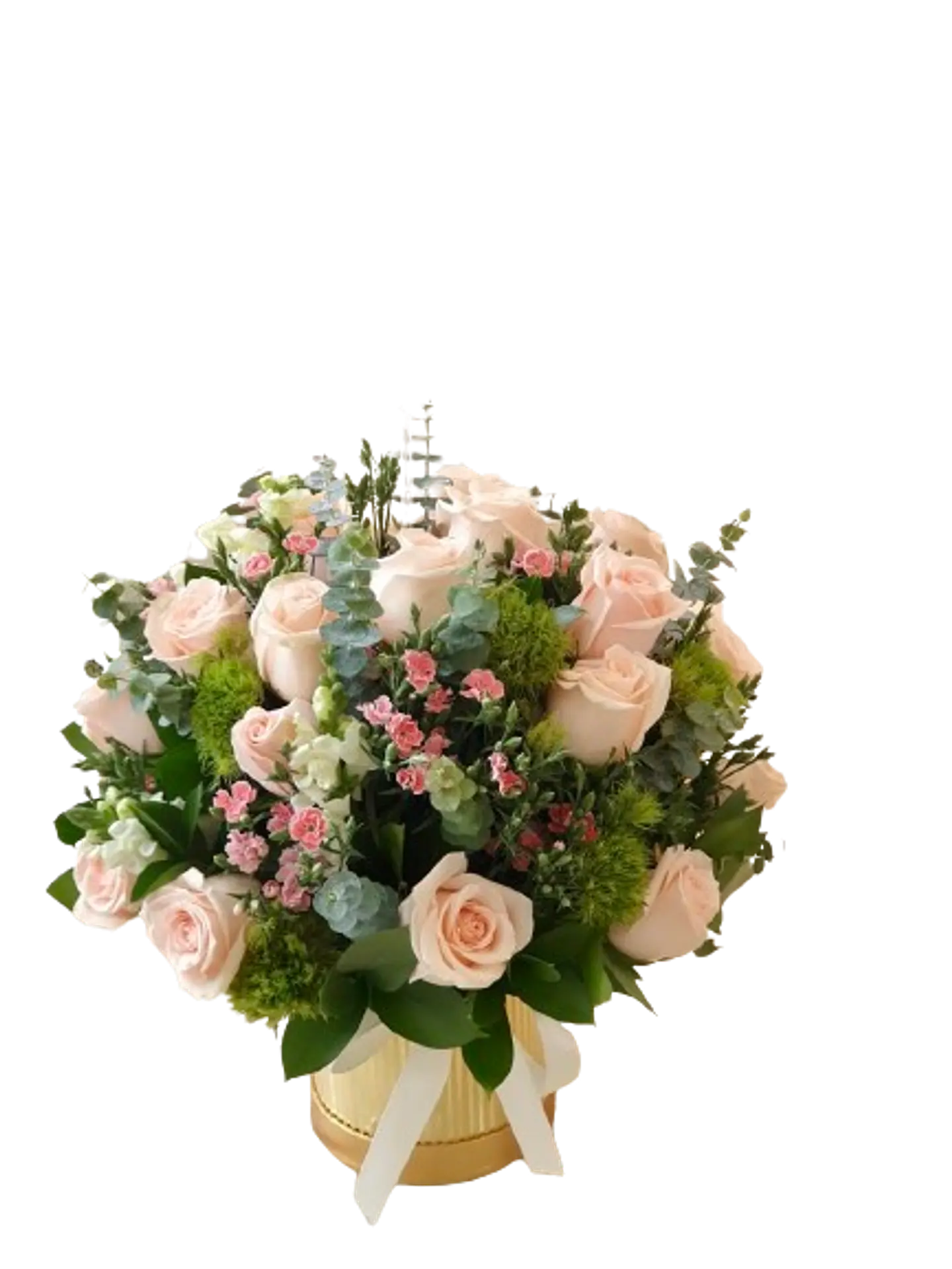 Caja de Rosas Elegancia de Nieve 1