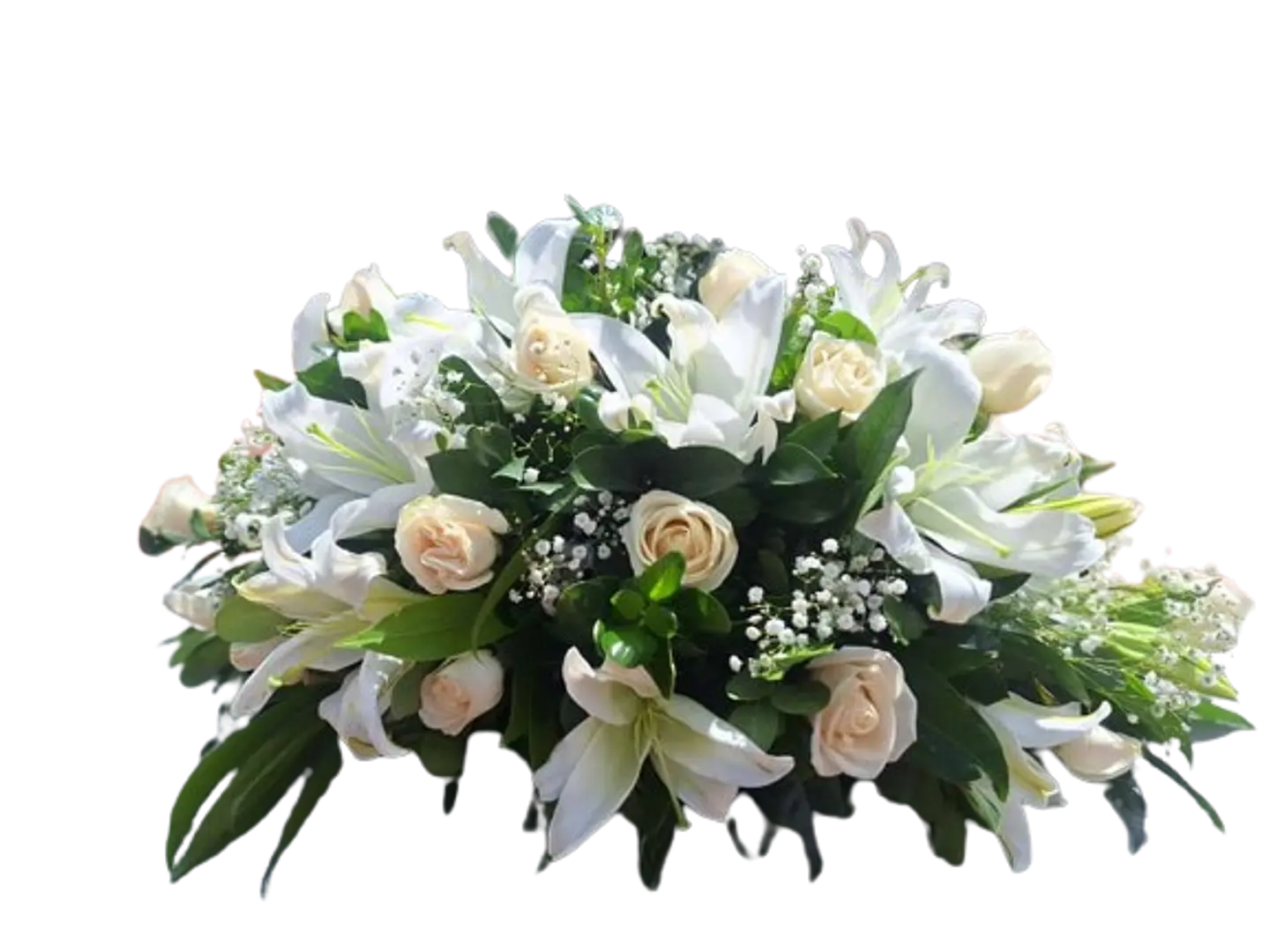 Ramo Fúnebre Lirios y Rosas 1