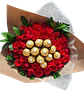 Bouquet de 48 Rosas Rojas y 12 Chocolates - Miniatura 1