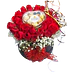 Caja con 24 Rosas Rojas y Chocolate X8 - Miniatura 1