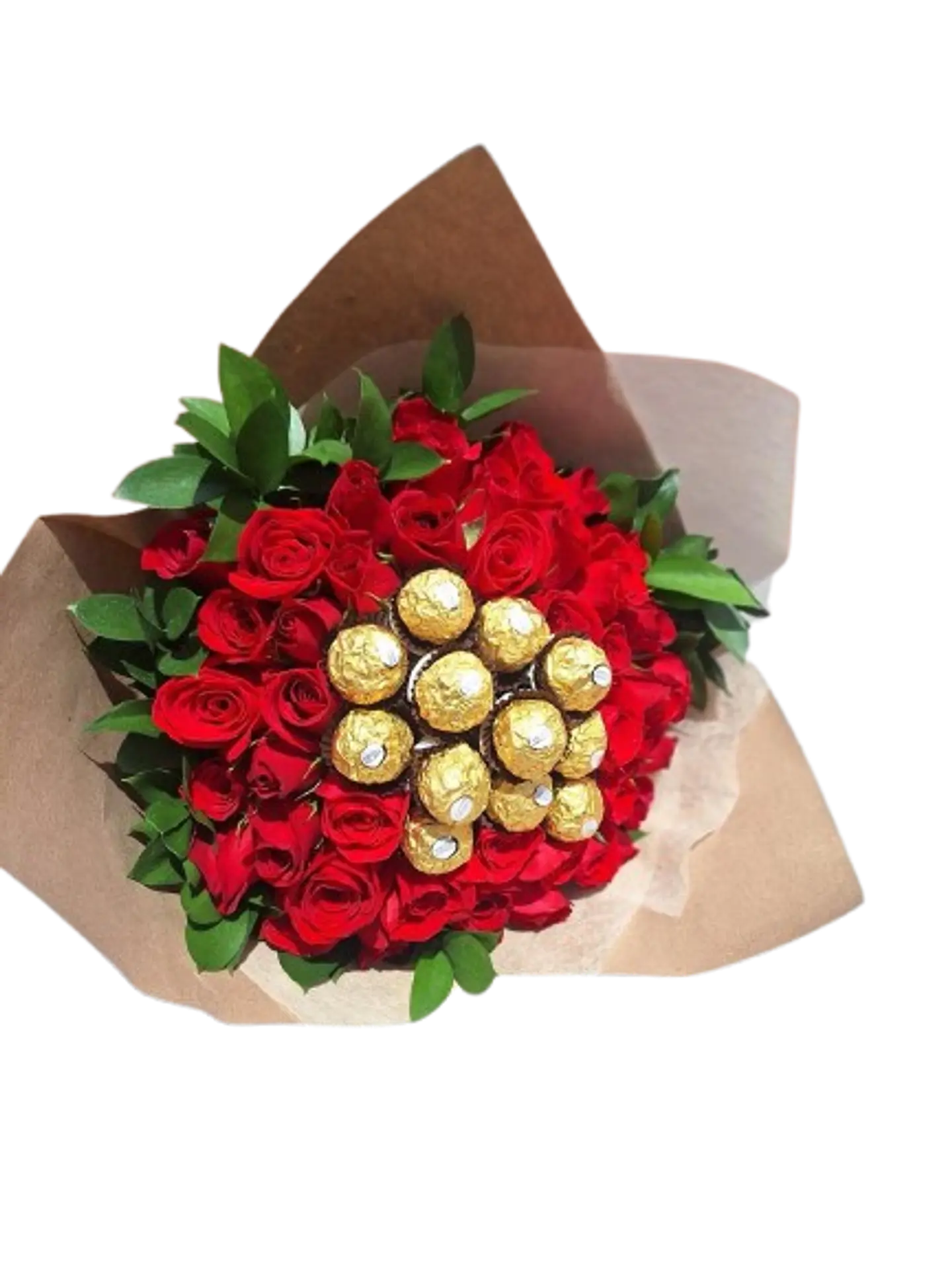 Bouquet de 48 Rosas Rojas y 12 Chocolates 2