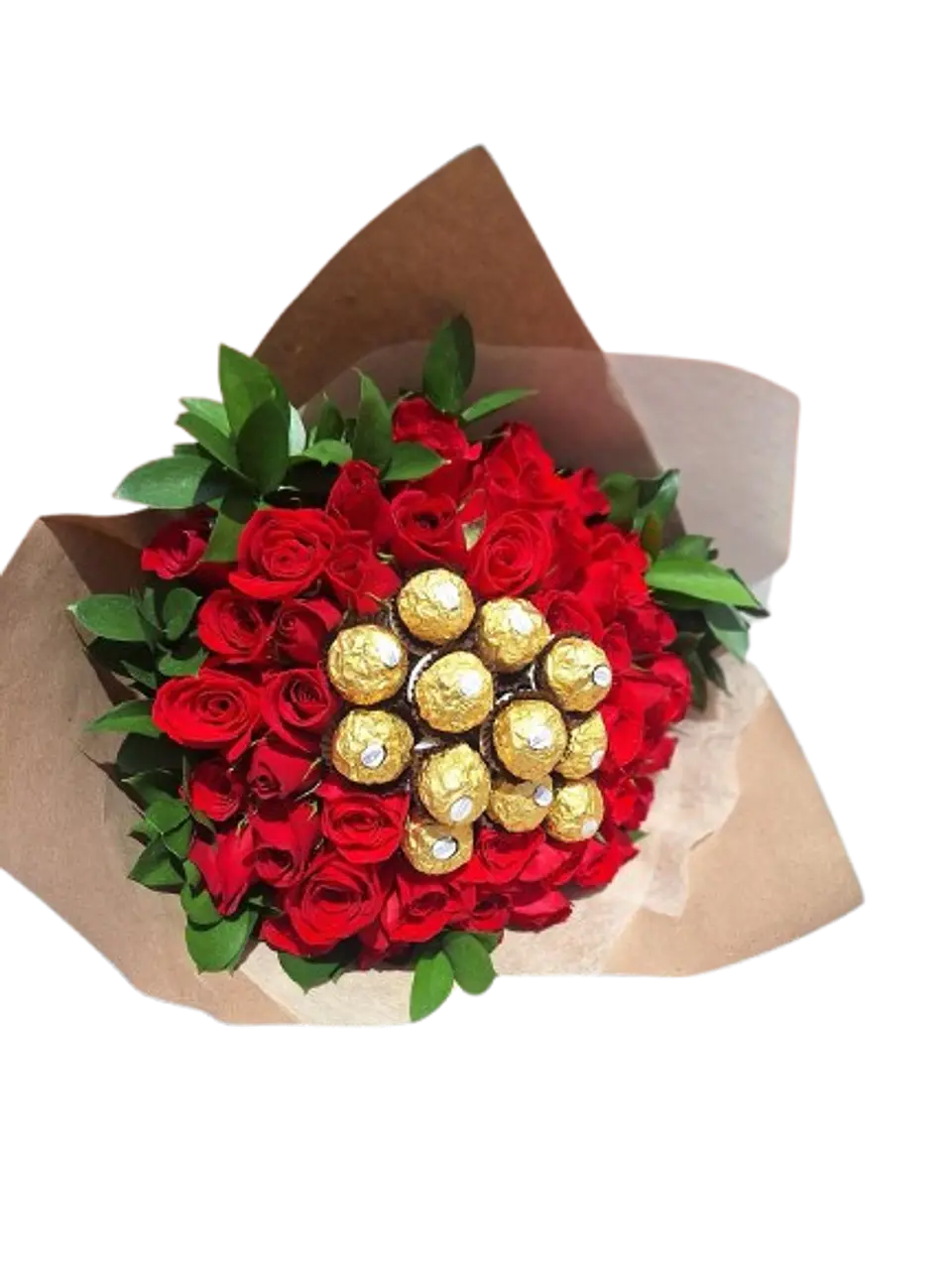 Bouquet de 48 Rosas Rojas y 12 Chocolates 2