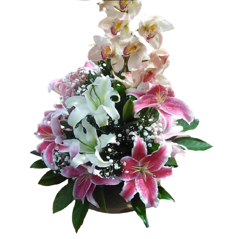 Arreglo Lirios y Orquídea