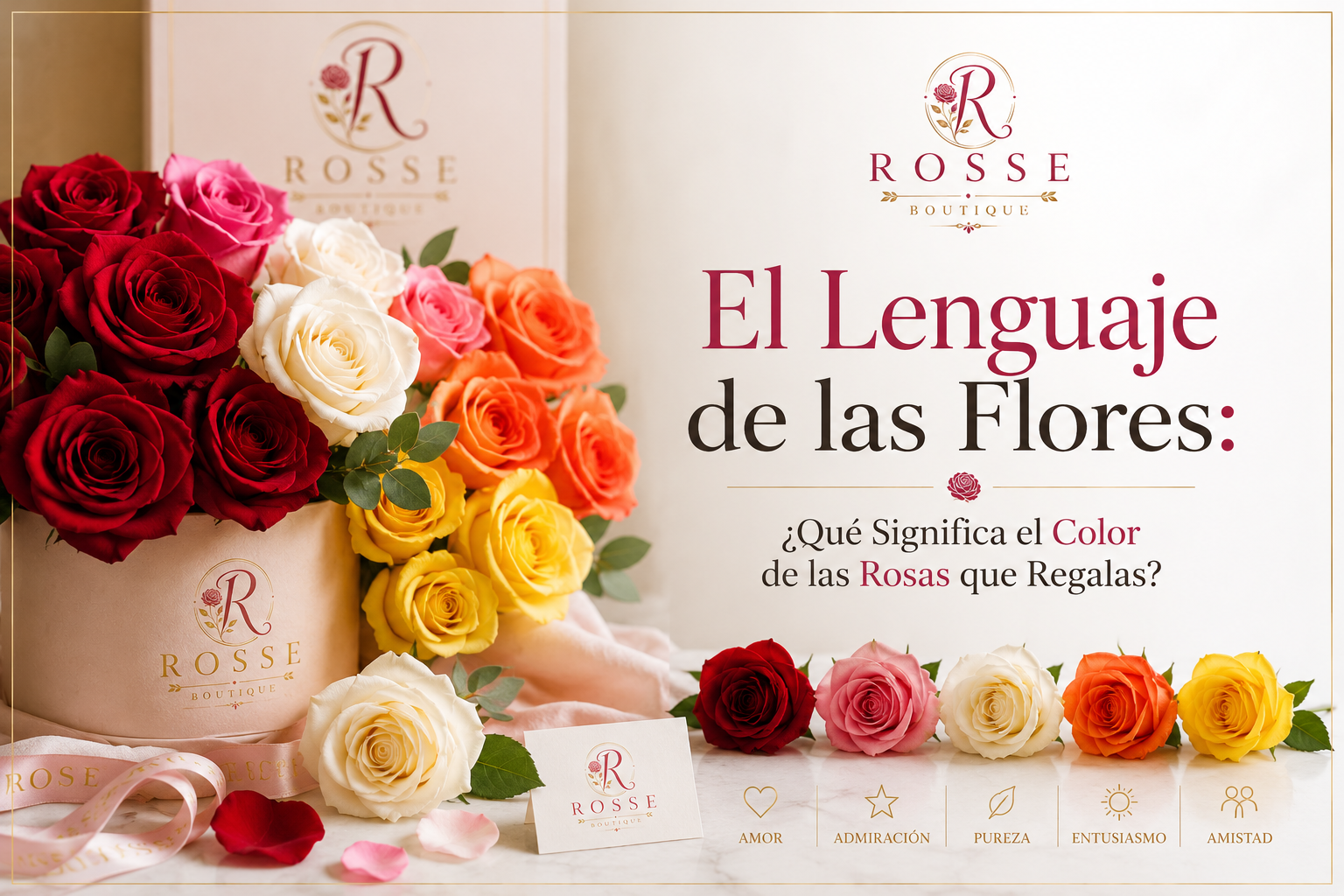 El Lenguaje de las Flores: ¿Qué Significa el Color de las Rosas que Regalas?