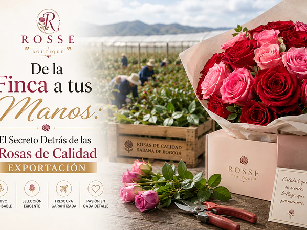 De la Finca a tus Manos: El Secreto Detrás de las Rosas de Calidad Exportación