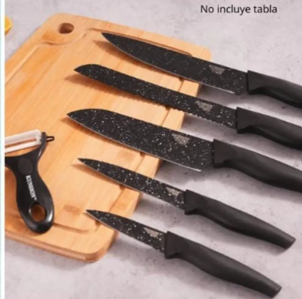 Set de Cuchillos Kunsion con pelador 2