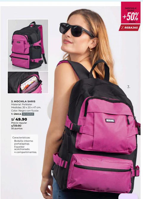 Mochila Saris talla única
