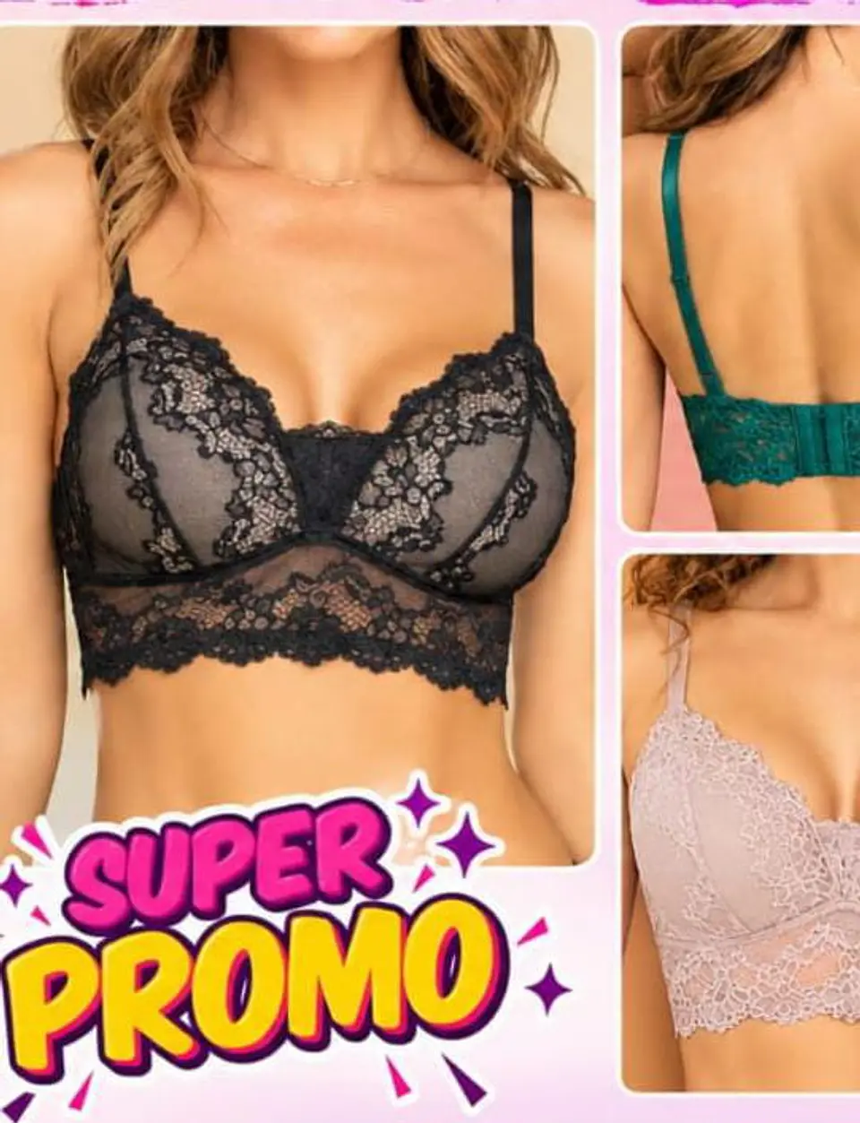 Bralette tipo bustier talla 36 color verde 1