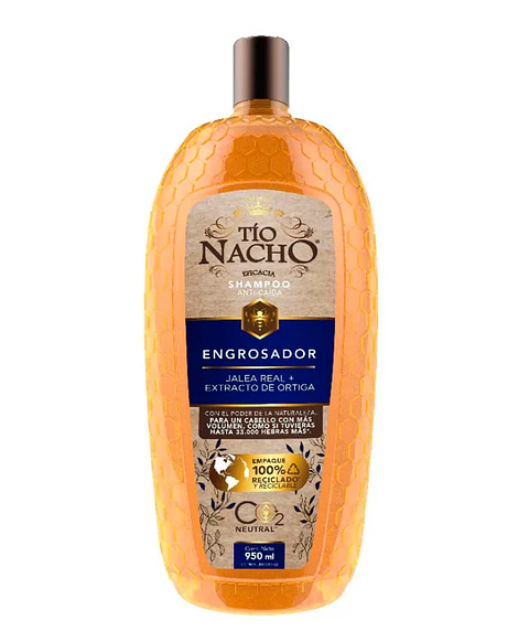 Shampoo Tío Nacho Engrosador botella 950 ML.