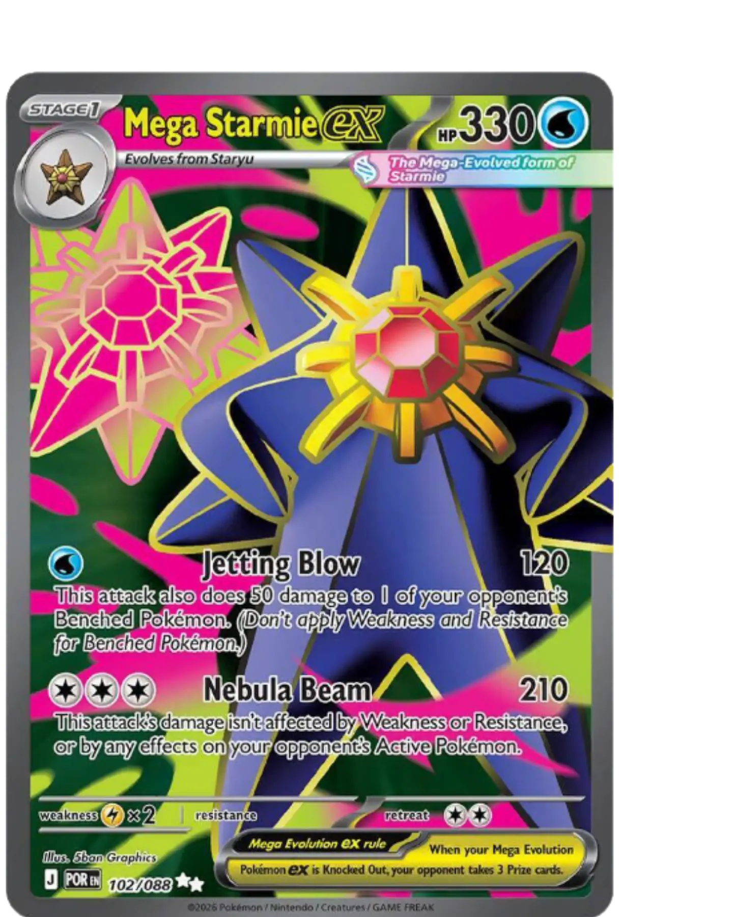 Mega Starmie ex - 102/088 1