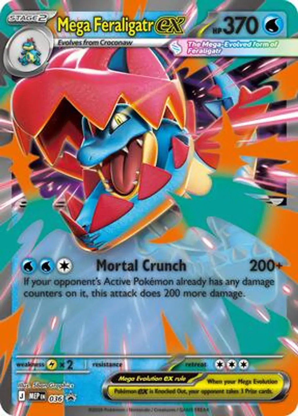 Promo Mega Feraligatr ex - 036 1