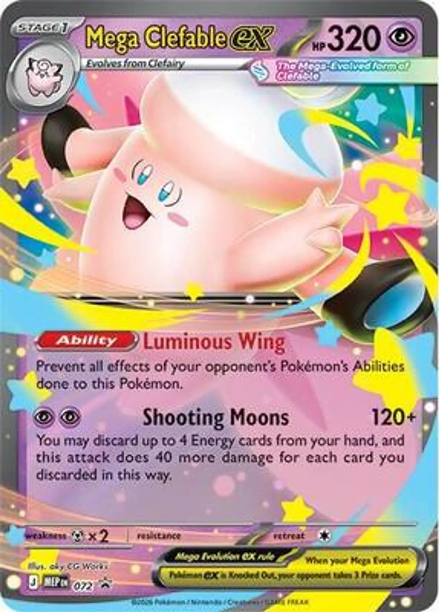 Promo Mega Clefable ex - 072 1