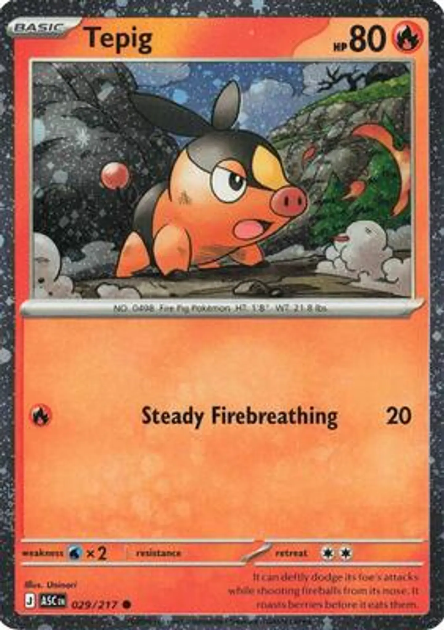 Tepig - 029/217 (Cosmos Holo) 1