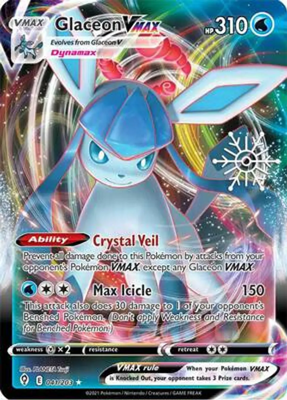 Glaceon VMAX - 041/203 (Holiday Calendar) 1