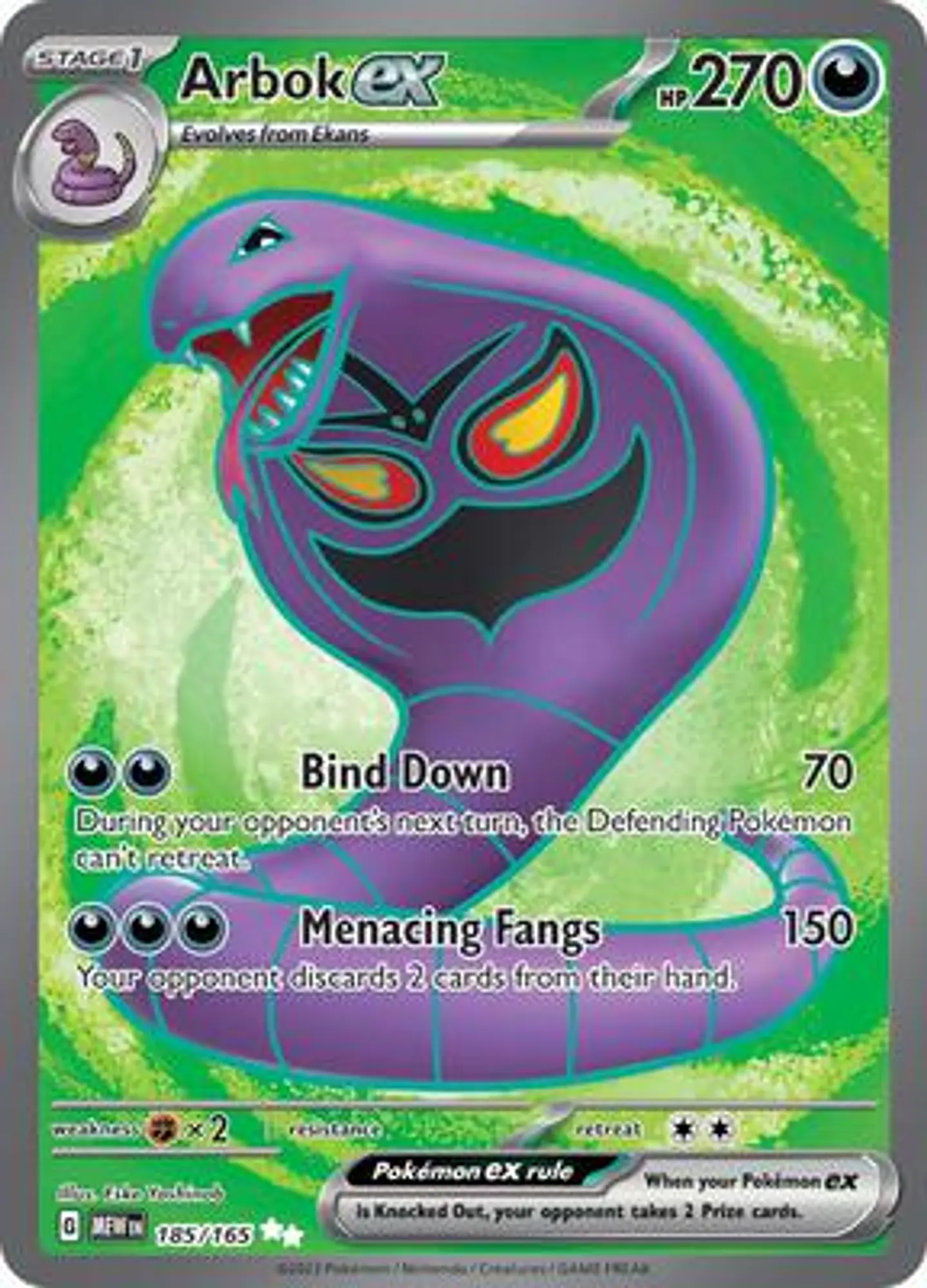 Arbok ex - 185/165 ESPAÑOL 1