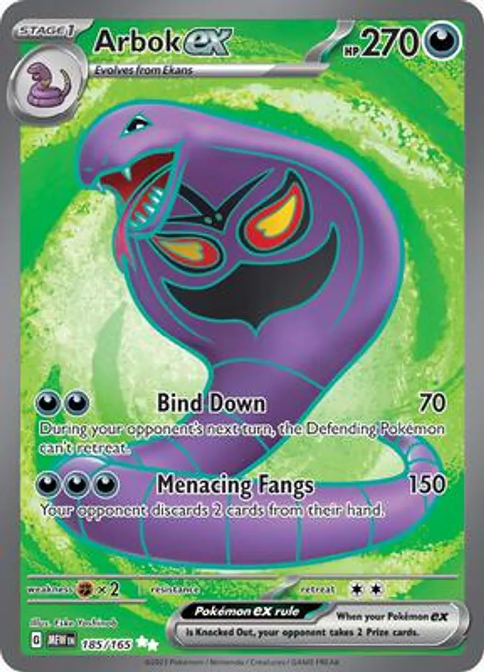 Arbok ex - 185/165 ESPAÑOL 1