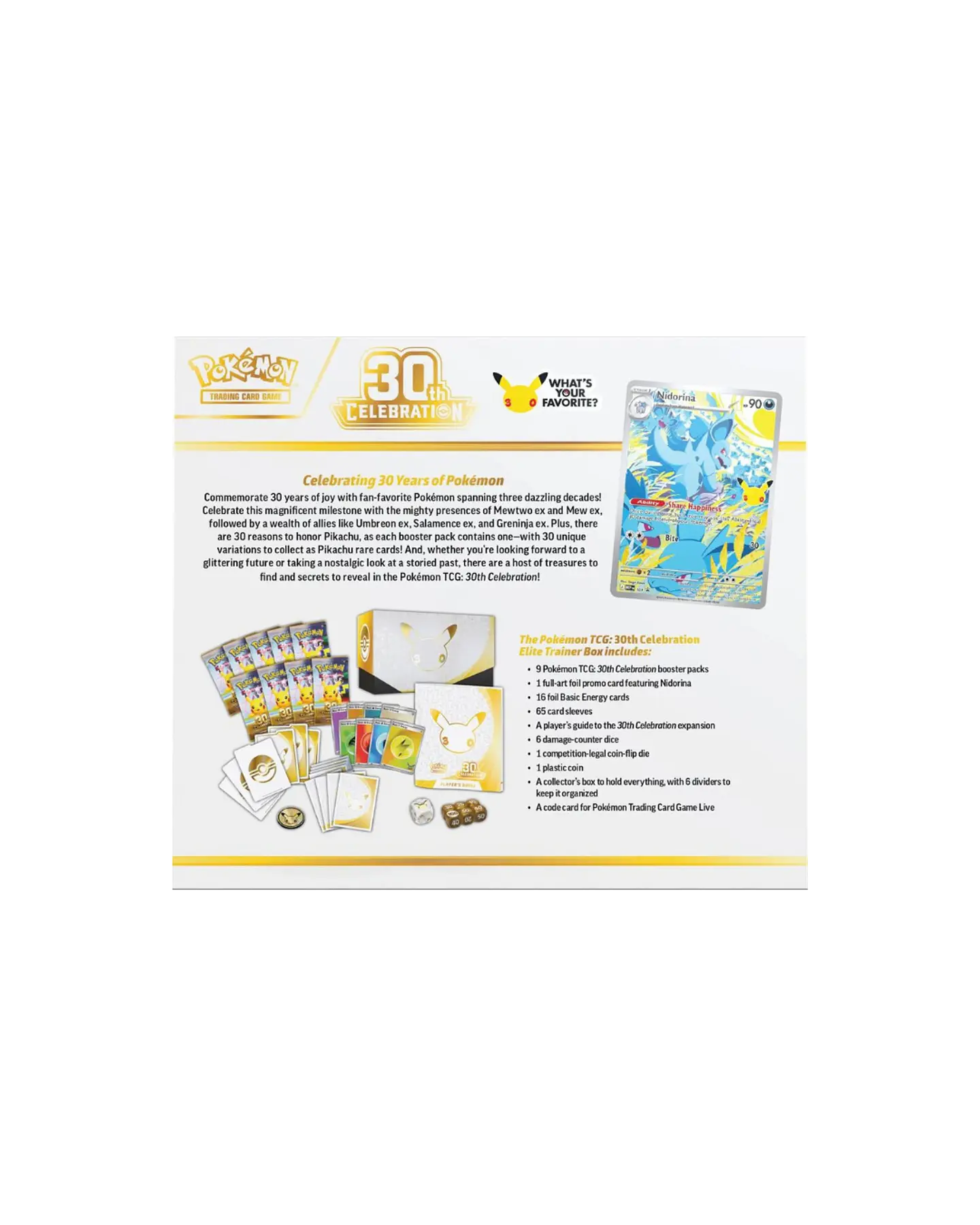 Elite Trainer Box del 30º Aniversario de Pokémon TCG 2