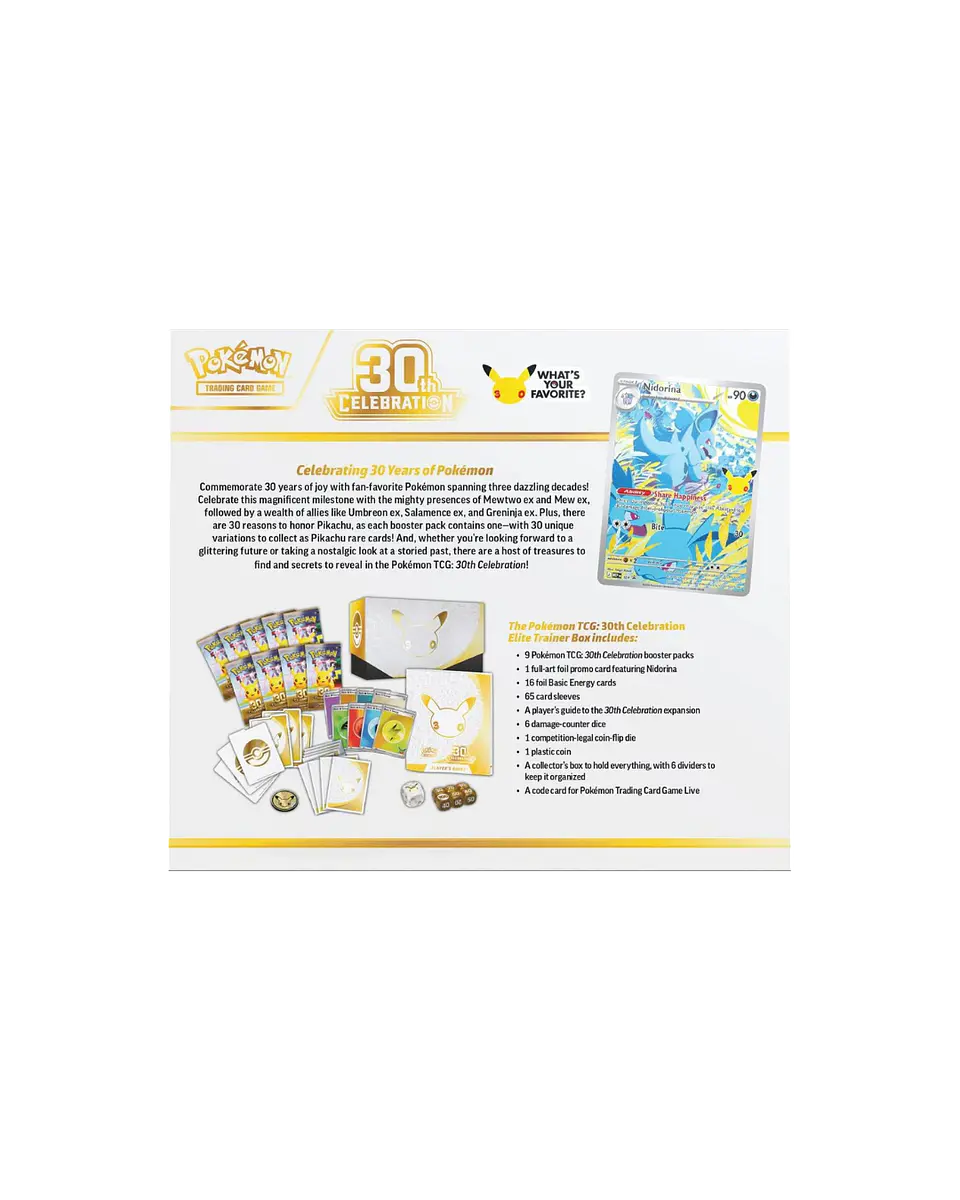 Elite Trainer Box del 30º Aniversario de Pokémon TCG 2